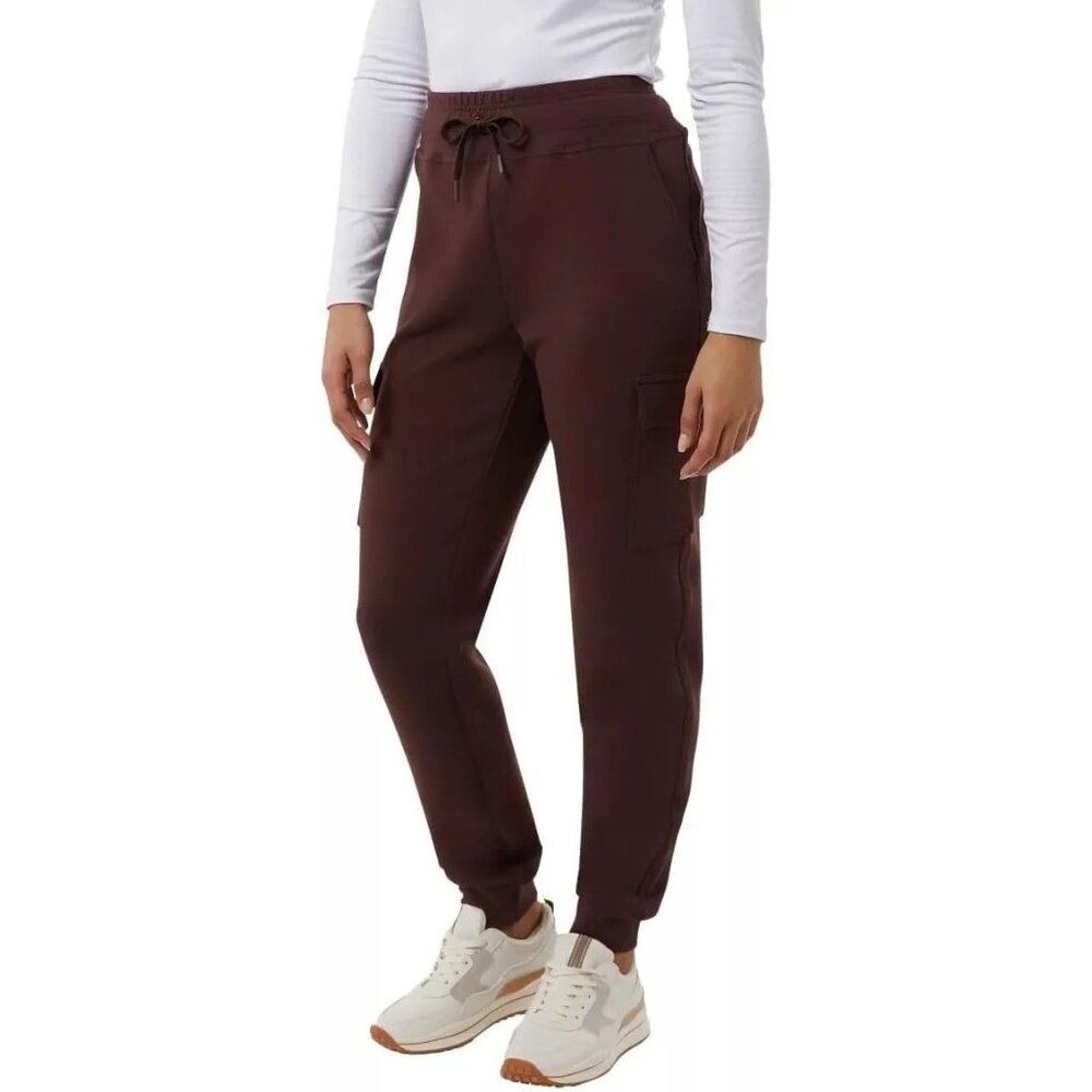 32 Degrees Women S Cargo Jogger Pants Tech Fleece Athletic Elastic Drawstring